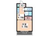 森本第5ビル 1Kの間取り
