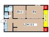 中尾ビル 2LDKの間取り