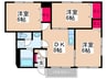 クレア21 3DKの間取り