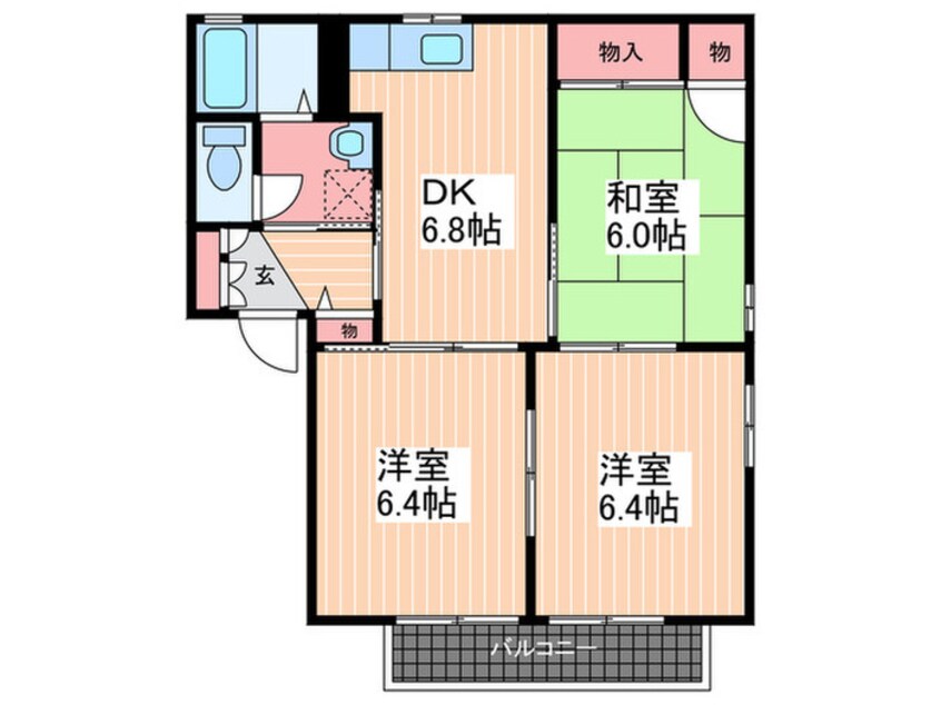 間取図 瀬戸内ハイツＡ棟