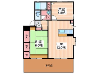 間取図 瀬戸内ハイツＢ棟