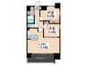 S－RESIDENCE宇品海岸 2LDKの間取り