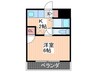 第１１片山ビル 1Kの間取り