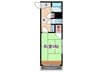 山脇ビル 1Kの間取り