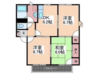 間取図 ガーデンハイツ　B棟