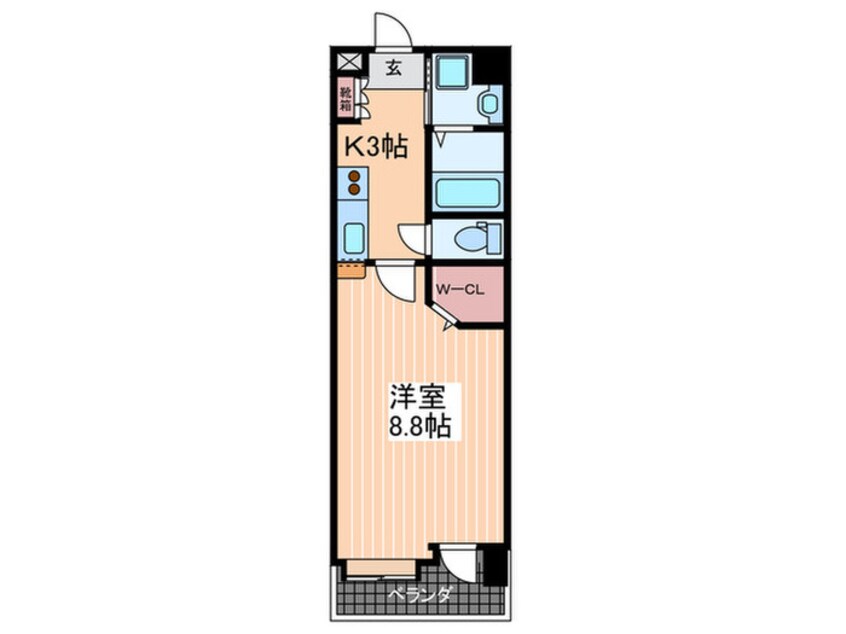 間取図 アルファレガロ駅前通り