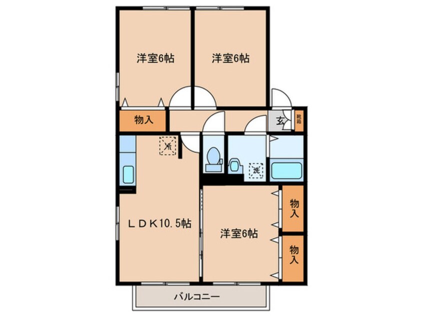 間取図 ウィステリアウィルモア　Ⅰ棟