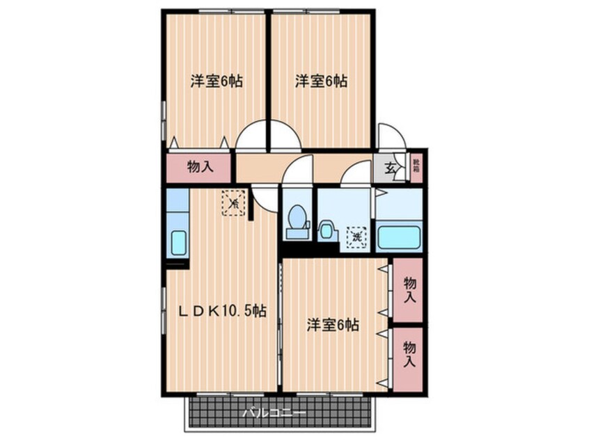 間取図 ウィステリアウィルモア　Ⅰ棟