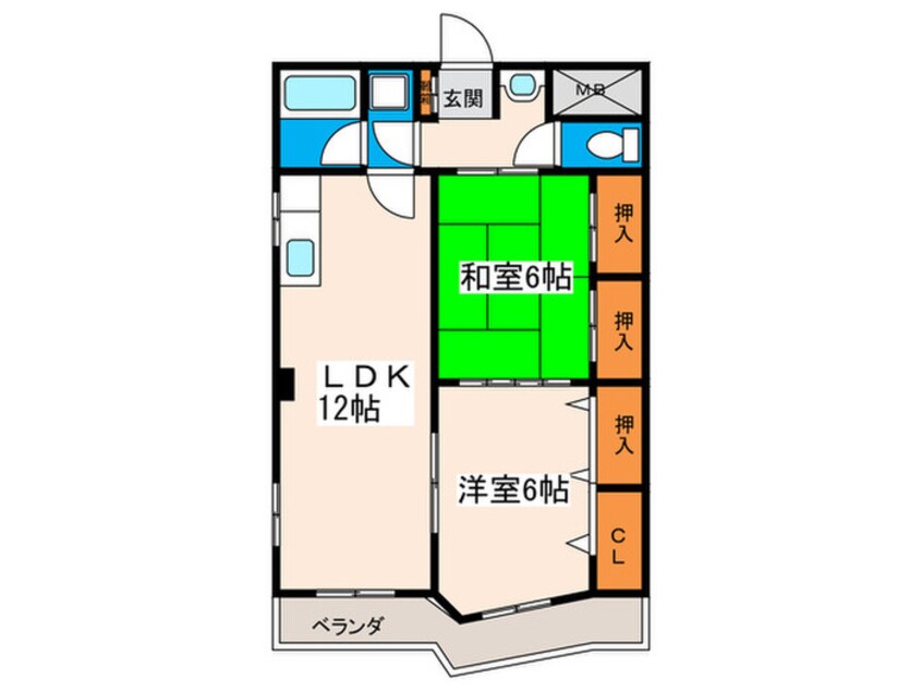 間取図 リ－フル大門(No3)