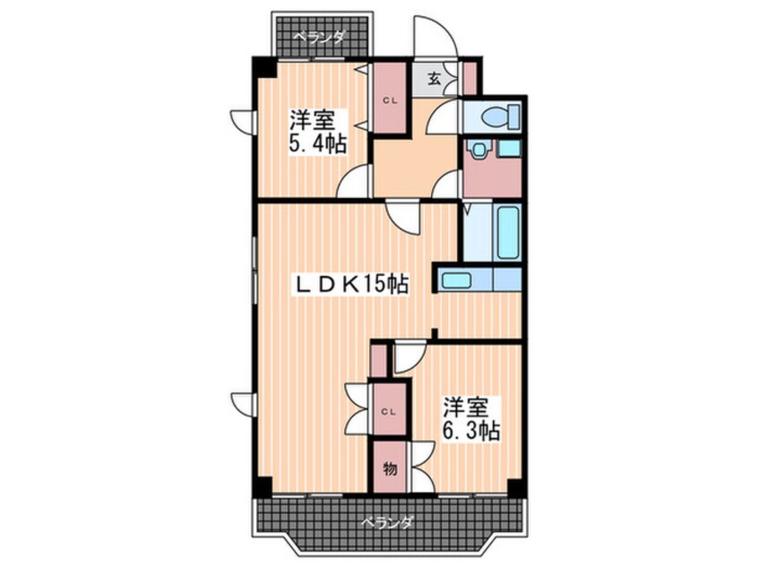 間取図 コルティーレ城山