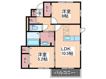 間取図 フローラル清水　B棟