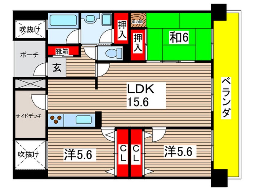 間取図 トレゾァ西原