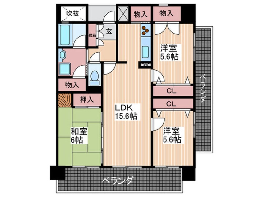 間取図 トレゾァ西原