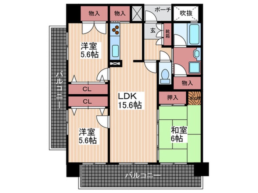 間取図 トレゾァ西原