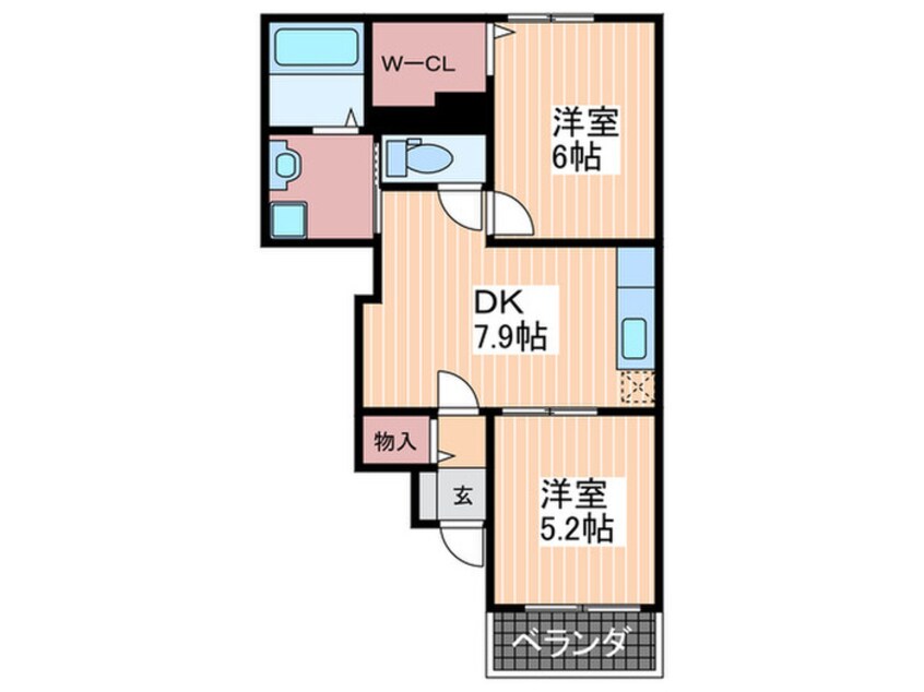 間取図 フォレスト高陽東壱番館