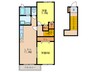 Grove Side Villa A 2LDKの間取り