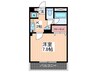 フラッツＡ 1Kの間取り
