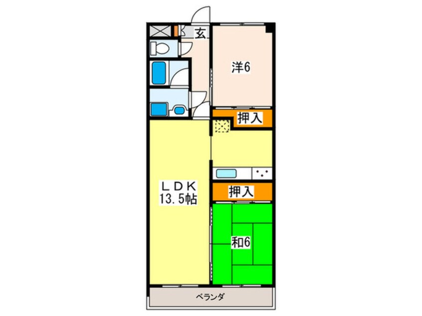 間取図 メゾン山嘉Ⅲ