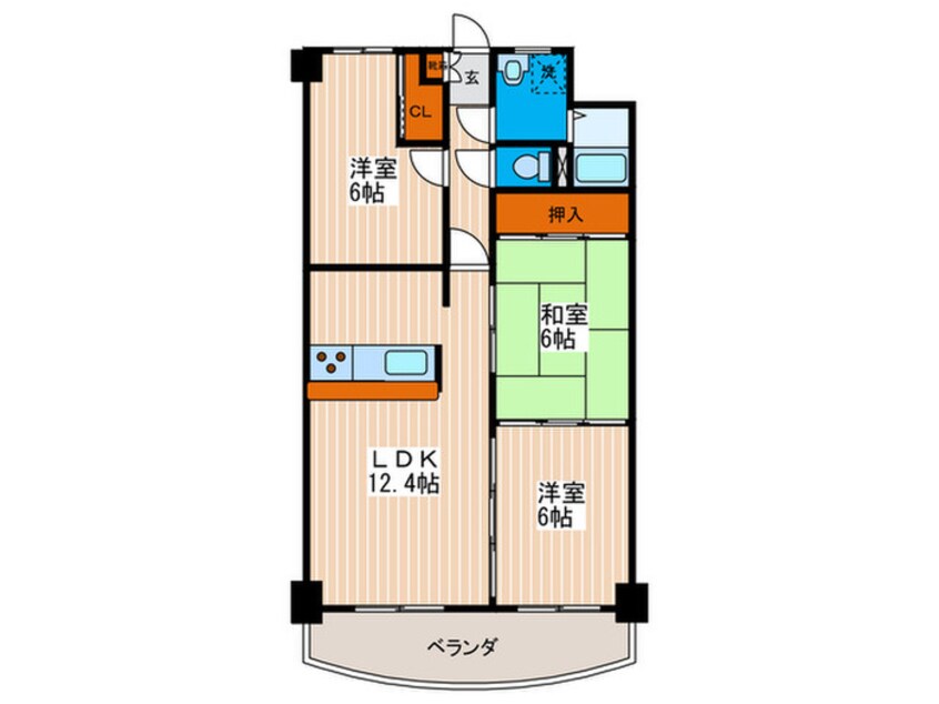 間取図 グレ－ス・Ｋ