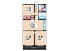 白島コーポ(303) 3LDKの間取り