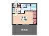 フォブ－ル本町 1Kの間取り