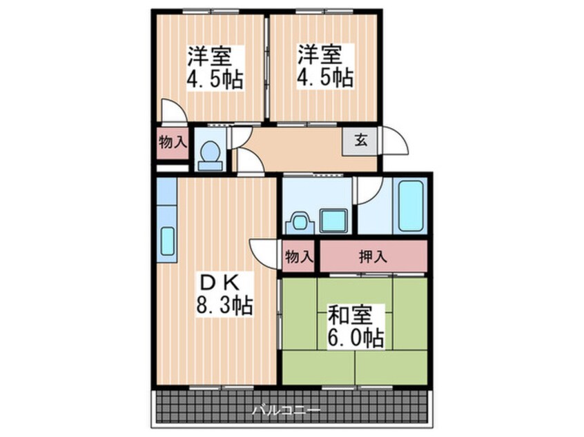 間取図 メゾン渡辺