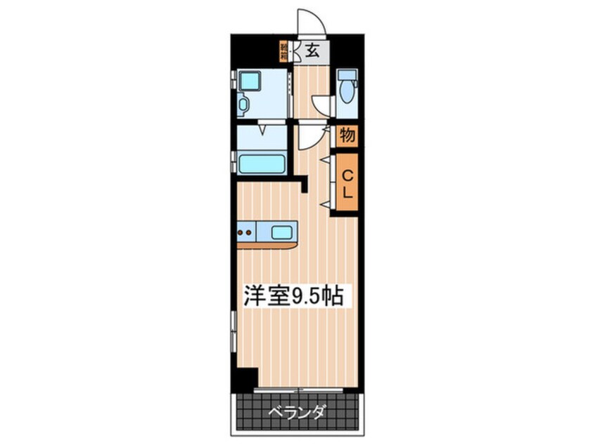 間取図 Leben Glanz平和大通り