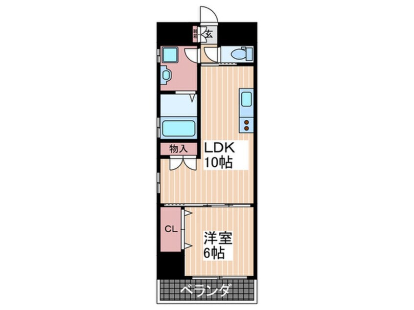 間取図 Leben Glanz平和大通り