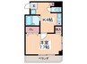 リョ－コ－テックビル 1Kの間取り