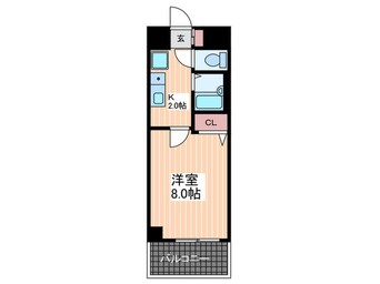 間取図 サンロ－レル串戸