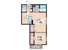 D-ROOM villa 1LDKの間取り
