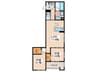 D-ROOM villa 2LDKの間取り