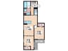 D-ROOM villa 2LDKの間取り