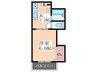 コ－ポＴ３ 1Kの間取り