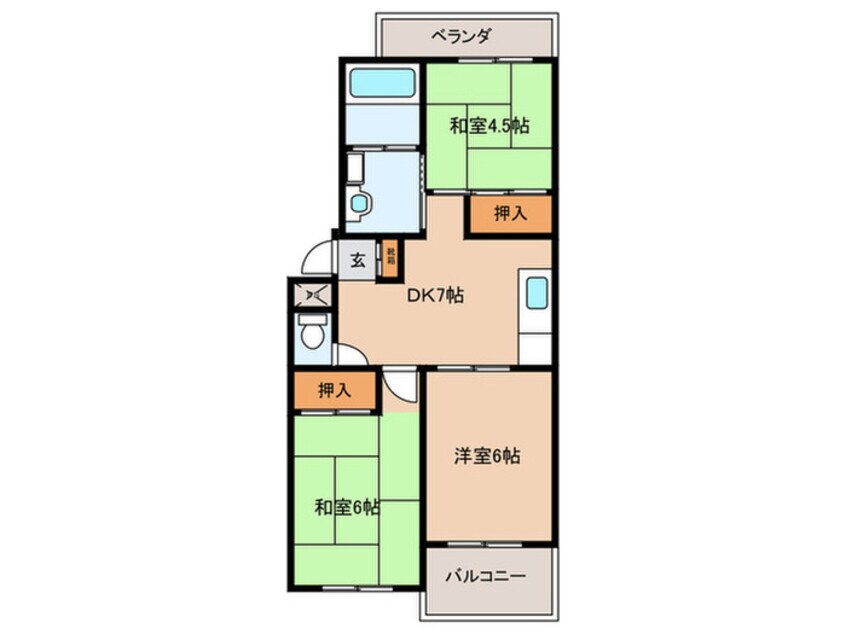 間取図 車コ－ポラス