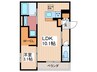 Green Casa南観音 1LDKの間取り