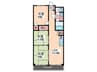 光ビル 3LDKの間取り