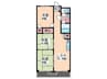 光ビル 3LDKの間取り