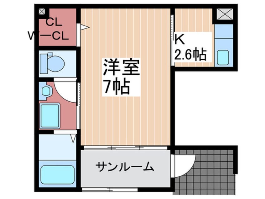 間取図 グランドールコルソB棟
