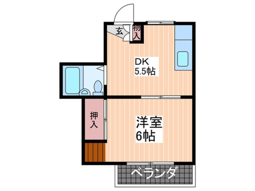 間取図 コーポカワモト