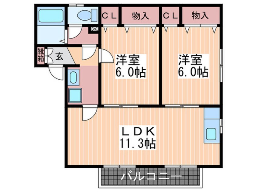 間取図 レジデンス和　A棟