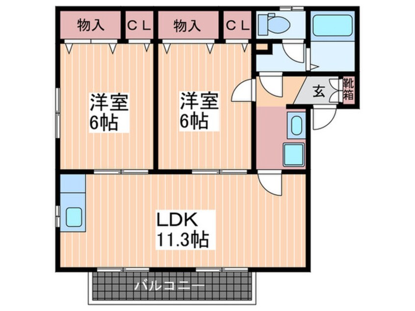 間取図 レジデンス和　A棟