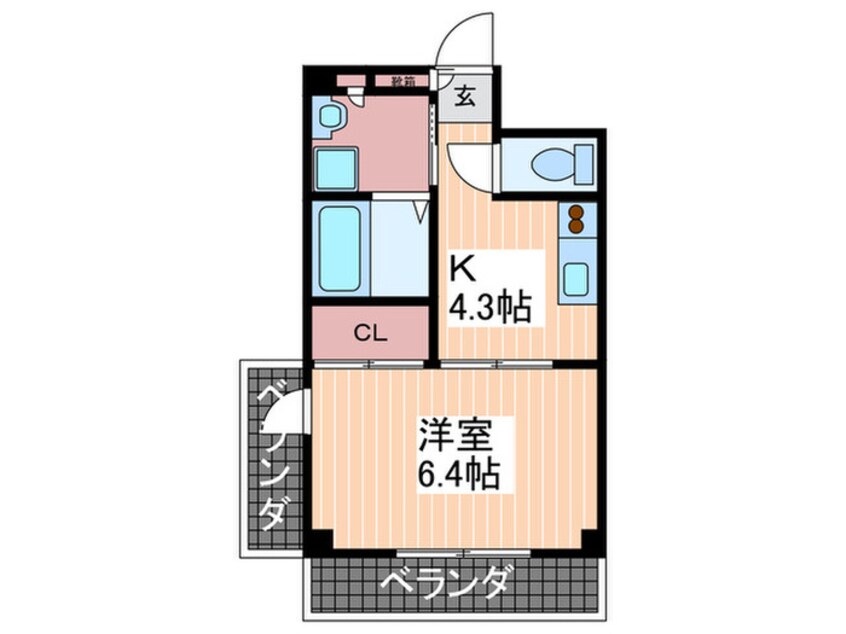 間取図 Ｌａｐａｚ ＴＡＫＡＴＡ Ｂｌｄ