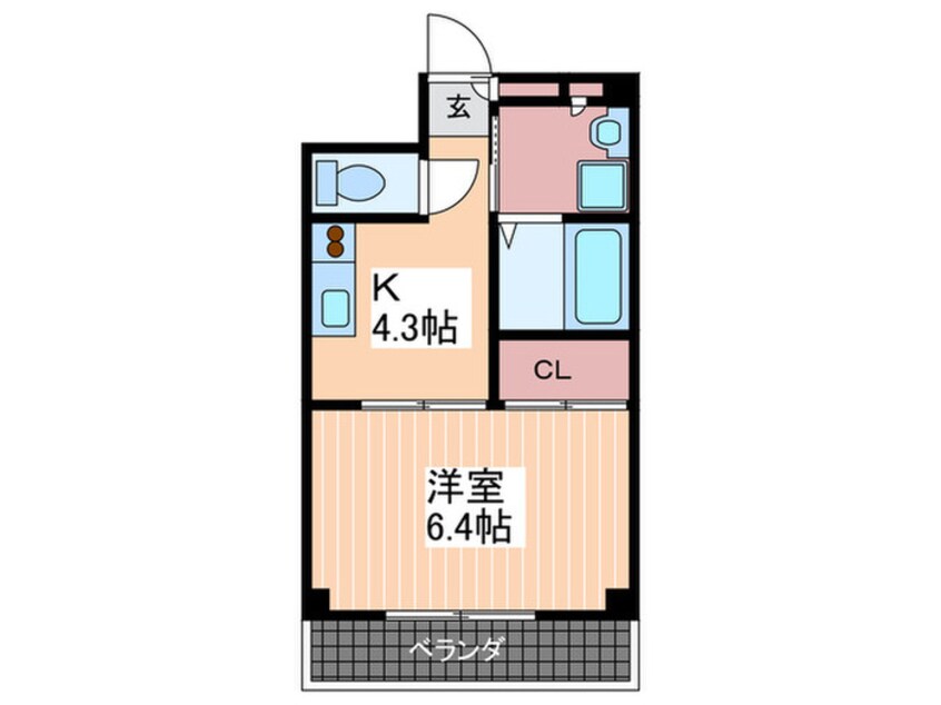 間取図 Ｌａｐａｚ ＴＡＫＡＴＡ Ｂｌｄ