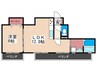 フロ－ラＫｏｉ 1LDKの間取り