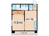 la luna 1DKの間取り