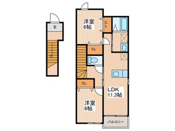 間取図 サニー・ヒルトップⅢ