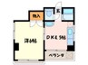澤原ビル 1DKの間取り