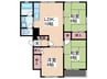 和弘ビル 3LDKの間取り