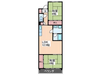 間取図 フレンドシップ三沢